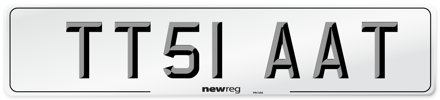 TT51 AAT Number Plate from New Reg